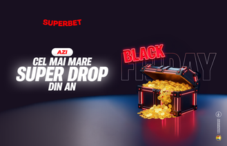 A început Black Friday la Superbet! Surprize peste surprize la cel mai mare Super Drop din an