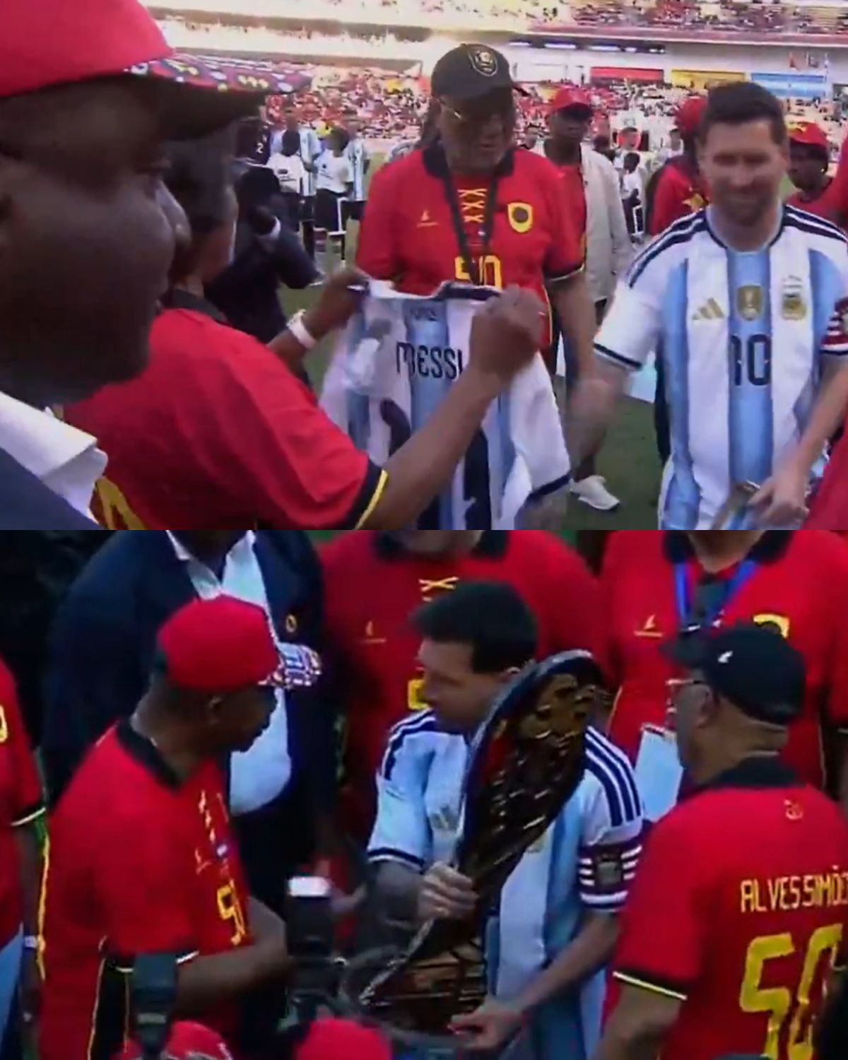 Argentina lui Messi, amical în Angola