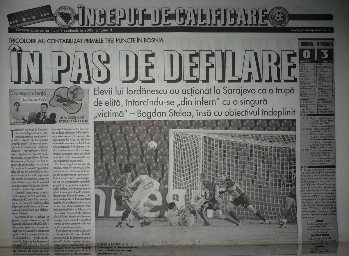 Ce simplu era atunci! Cristi Chivu, marcator ultima oară când România a învins în Bosnia: memorabil cu cine au terminat „tricolorii” meciul în poartă