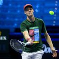 Jannik Sinner la antrenamentul cu Gabriele Piraino la ATP Finals Foto: Imago Images