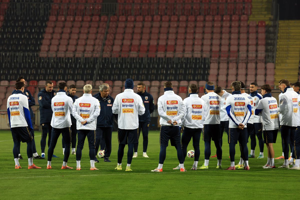 3 detalii de la antrenamentul României » Gestul lui Mircea Lucescu înainte de startul ședinței + cel mai curajos „tricolor”