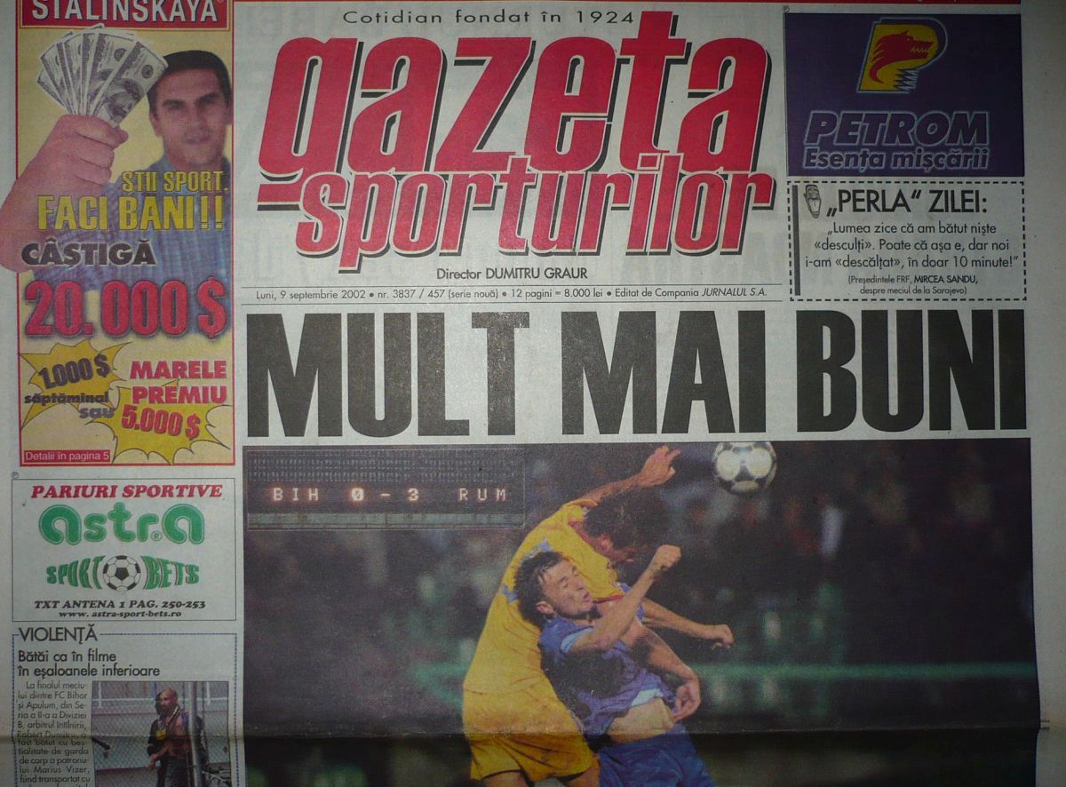 Ce simplu era atunci! Cristi Chivu, marcator ultima oară când România a învins în Bosnia: memorabil cu cine au terminat „tricolorii” meciul în poartă