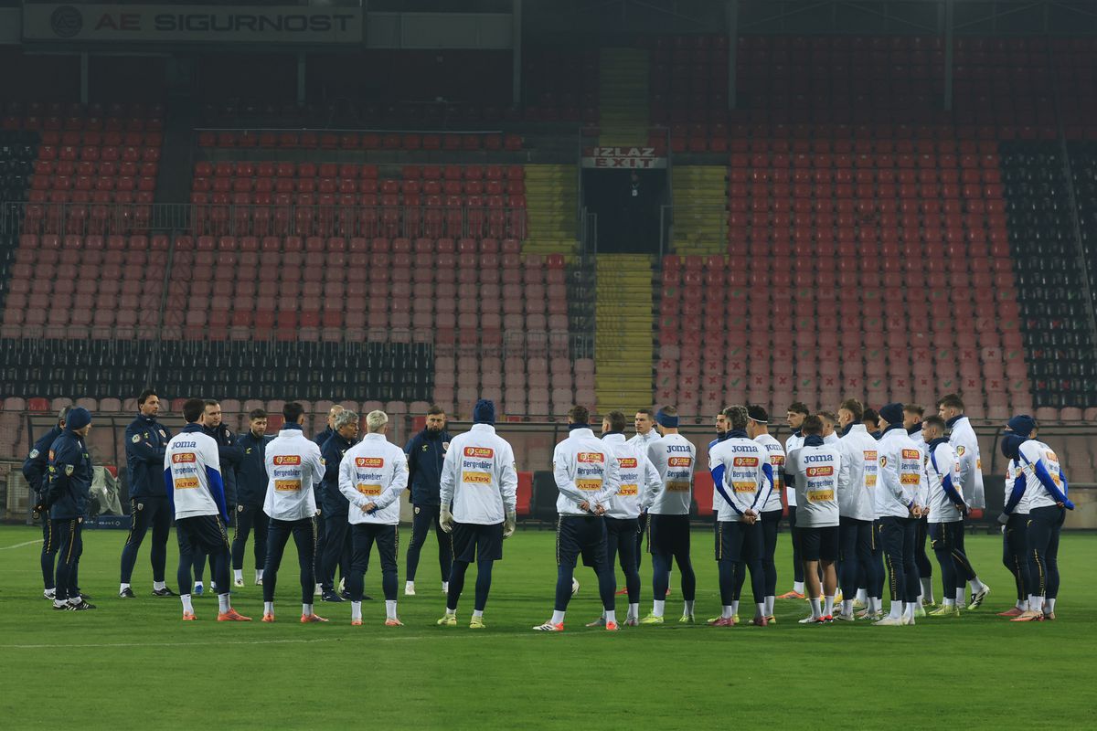 3 detalii de la antrenamentul României » Gestul lui Mircea Lucescu înainte de startul ședinței + cel mai curajos „tricolor”