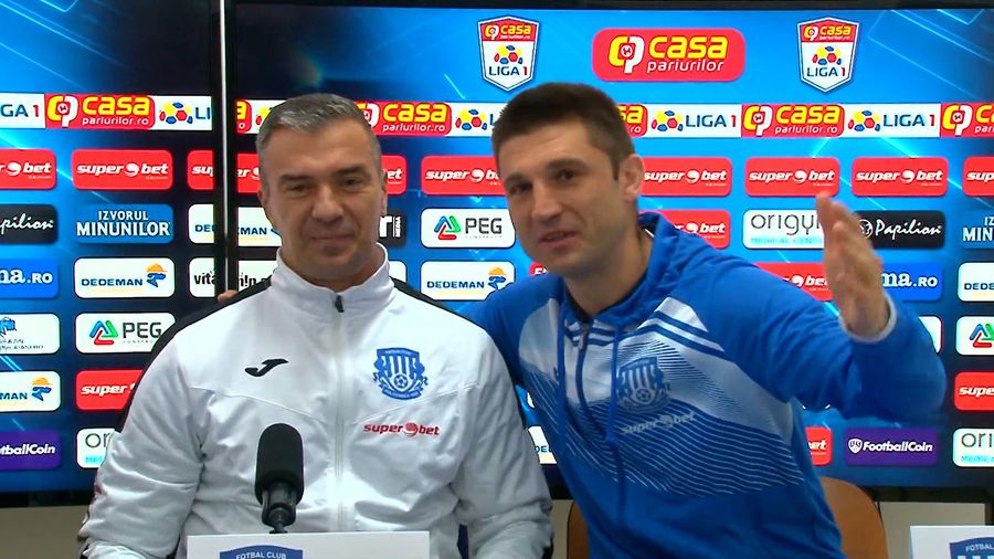 Andrei Cristea și Daniel Pancu s-au îmbrățișat la conferința de presă: „Ne interesează doar binele lui Poli Iași”