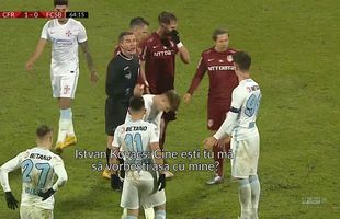 VIDEO Încă un moment controversat din CFR Cluj - FCSB, cu Kovacs în prim-plan: „Uită-te cât dispreţ există în acel gest! Nu se poate”