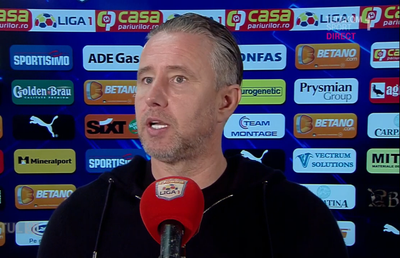 Reghecampf, nervos după CSU Craiova - UTA: „Am avut o ședință scurtă cu jucătorii. Aveam impresia că jucăm cu oameni în minus. E păcat că ultimul meci s-a încheiat așa”