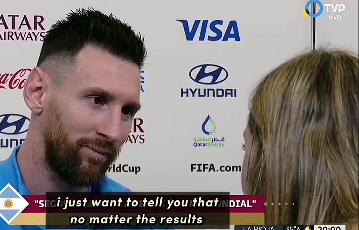 Momentul care a impresionat toată Argentina » O reporteră a „deturnat” interviul cu Messi: „Vorbesc serios, căpitane!”