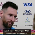 Leo Messi (35 de ani) a fost desemnat MVP-ul partidei Argentina - Croația 3-0, prima semifinală de la Campionatul Mondial. La interviurile de la finalul meciului, „Puricele” a asistat la un monolog emoționant.