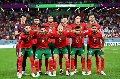 Naționala Marocului, la meciul cu Spania, din optimile Campionatului Mondial din Qatar. 
Foto: Imago