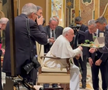 Neluțu Varga şi Pietro Chiodi, vizită privată la Papa Francisc. Foto: captură Fanatik