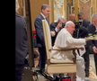 Neluțu Varga şi Pietro Chiodi, vizită privată la Papa Francisc. Foto: captură Fanatik