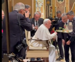 Neluțu Varga şi Pietro Chiodi, vizită privată la Papa Francisc. Foto: captură Fanatik