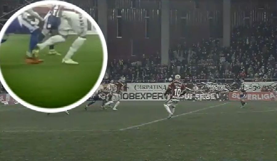 Intervenția asupra lui Koljic în Rapid - Oțelul/ foto captură Digi Sport Fostul mare internațional a dat verdictul la faza acuzată de Rapid: „Am văzut din prima”