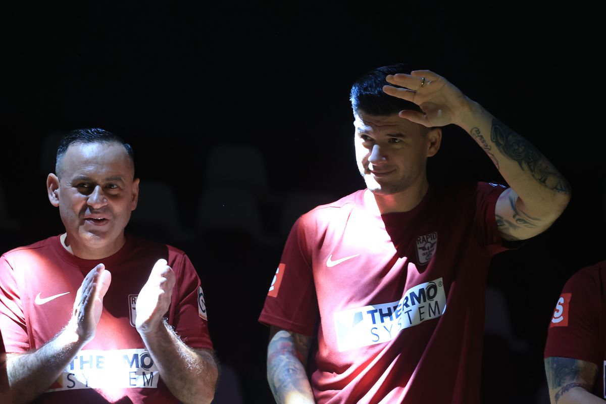 Imagini de la meciul de old boys Rapid - All Stars