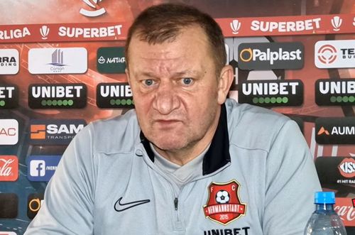 Dorinel Munteanu, antrenorul lui Hermannstadt, la conferința de presă
