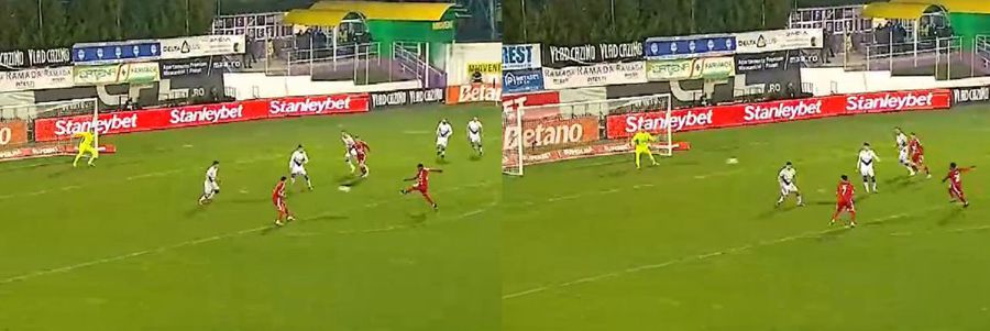 Șutul lui Ongenda din Argeș - Botoșani s-a dus aproape paralel cu poarta Valeriu Iftime a numit jucător indispensabil de la Botoșani: „Când el nu e în formă, avem o problemă”