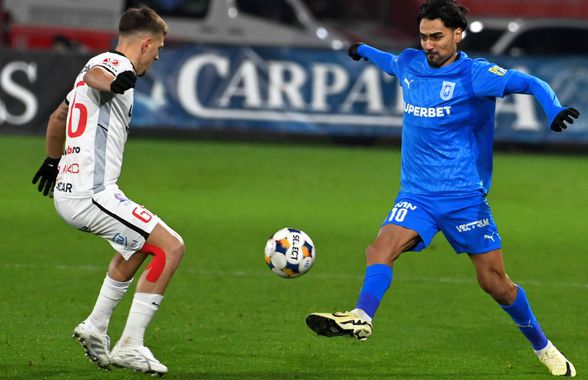 Ștefan Baiaram a marcat la Sibiu și apoi a spus motivul pentru care a plecat la vestiare după schimbare: „Chiar m-a mirat”