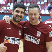 Imagini de la meciul de old boys Rapid - All Stars, Lucian Goge şi Cristi Ionescu FOTO: Ionuţ Iordache (GSP)