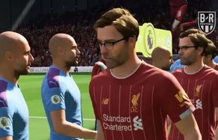 FIFA20 // VIDEO Pep Guardiola și Jurgen Klopp, duel suprarealist în FIFA20