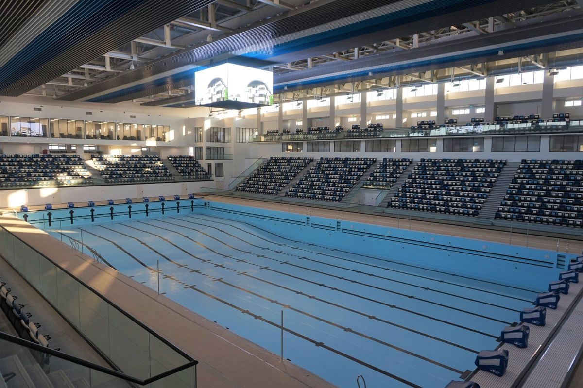 FOTO Imagini spectaculoase din Complexul Olimpic de Natație Otopeni! Inaugurarea ar trebui să aibă loc în luna martie