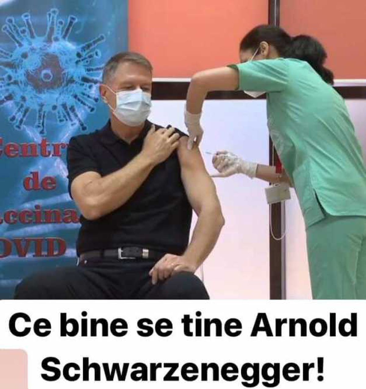 FOTO Glume pe net după ce președintele Klaus Iohannis s-a vaccinat împotriva coronavirusului