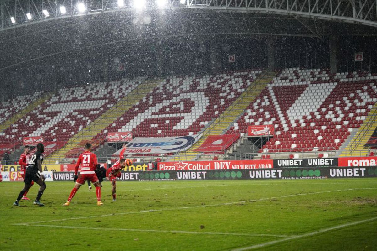 VIDEO. UTA - Viitorul 0-0 » Frig, ninsoare și puțin fotbal » Scor alb după un meci de uitat » Cum arată clasamentul