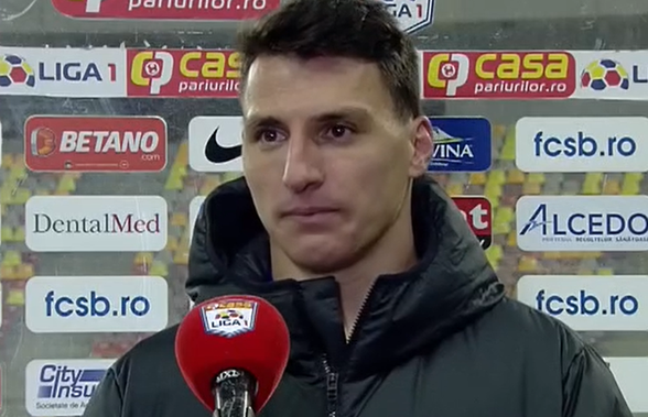 Risto Radunovic, pasă de gol la debutul pentru FCSB: „Am rămas surprins de ce am găsit aici”