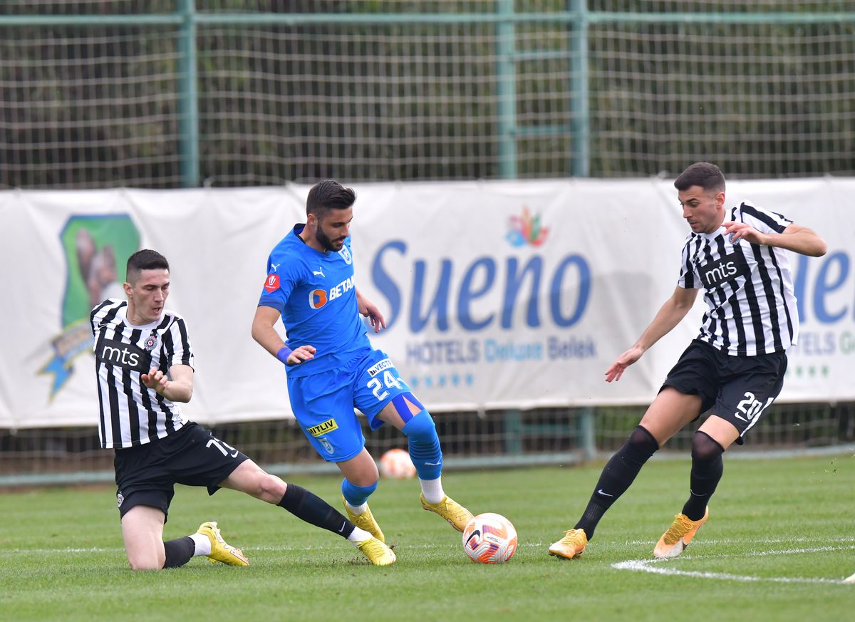 Universitatea Craiova a remizat cu Partizan Belgrad, în ultimul amical al iernii! Concluziile de la fața locului