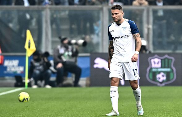 Ce veste pentru CFR Cluj! Ciro Immobile, golgheterul și căpitanul lui Lazio, s-a „rupt” cu o lună înainte de meciul din Conference League
