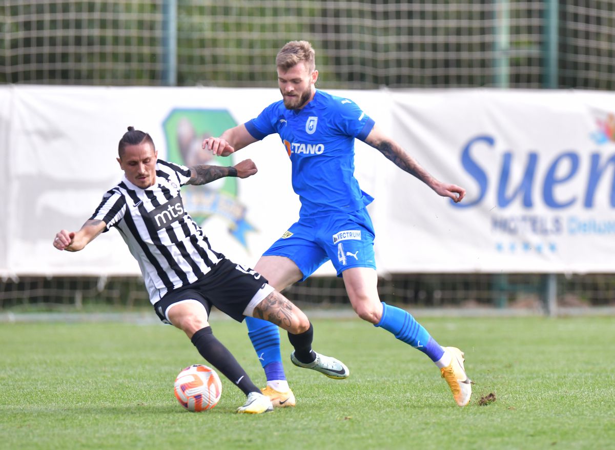 Universitatea Craiova a remizat cu Partizan Belgrad, în ultimul amical al iernii! Concluziile de la fața locului
