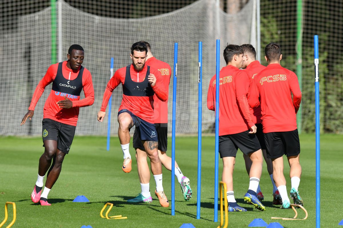 Zâmbete și voie-bună la FCSB: 3 detalii remarcate de GSP la antrenamentul de azi, din Antalya
