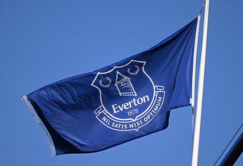 Steagul lui Everton, pe stadionul Goodison Park Foto: Guliver/GettyImages