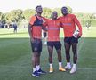 Siyabonga Ngezana, Luis Phelipe, Joyskim Dawa / Antrenament FCSB în Antalya - 15 ianuarie 2024 (foto: Cristi Preda/GSP)