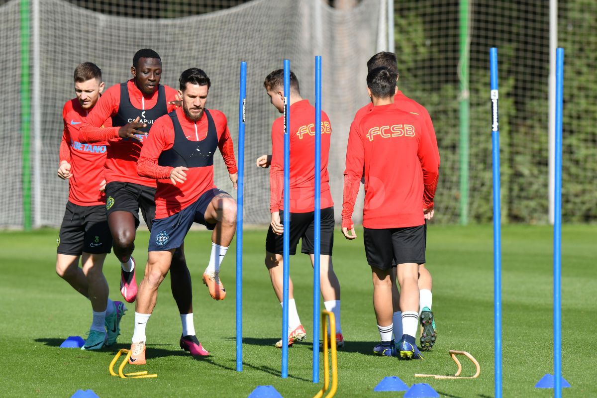 Zâmbete și voie-bună la FCSB: 3 detalii remarcate de GSP la antrenamentul de azi, din Antalya