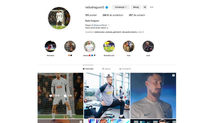 Prima decizie a lui Radu Drăgușin după debutul la Tottenham » Ce a făcut la vestiar imediat după meciul cu Manchester United