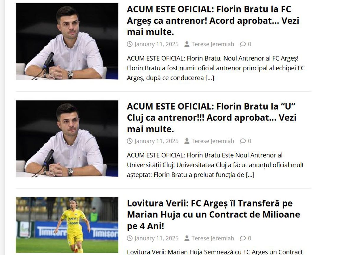 Glosar de știri fake din sport