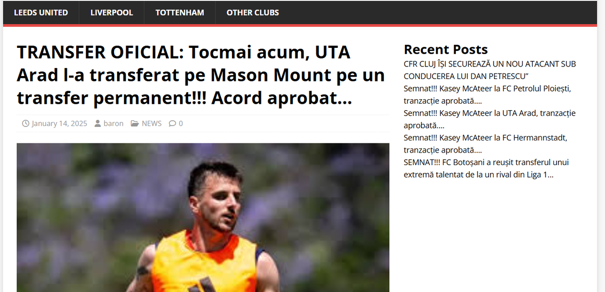 Glosar de știri fake din sport