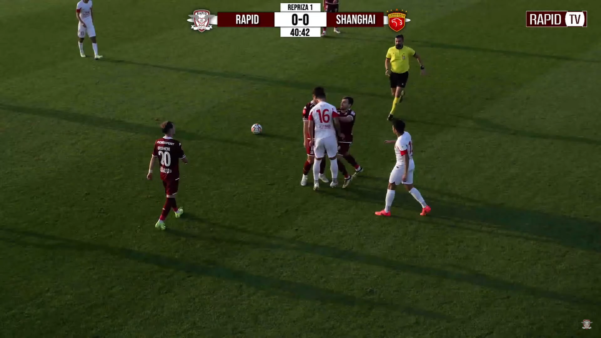 Scandal imens în ultimul amical al Rapidului » Au sărit la bătaie după un fault dur: l-au luat de gât pe un fotbalist giuleștean