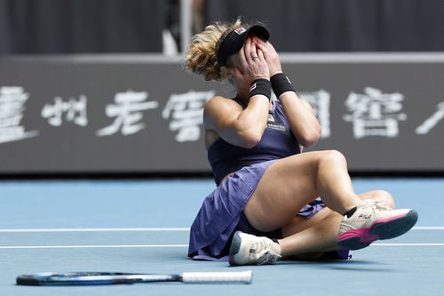 Laura Siegemund, după ce a trecut de Zheng/ foto Guliver/GettyImages