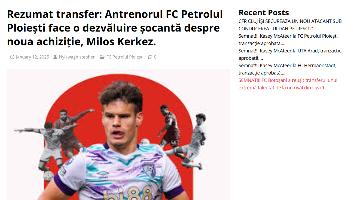 Glosar de știri fake din sport