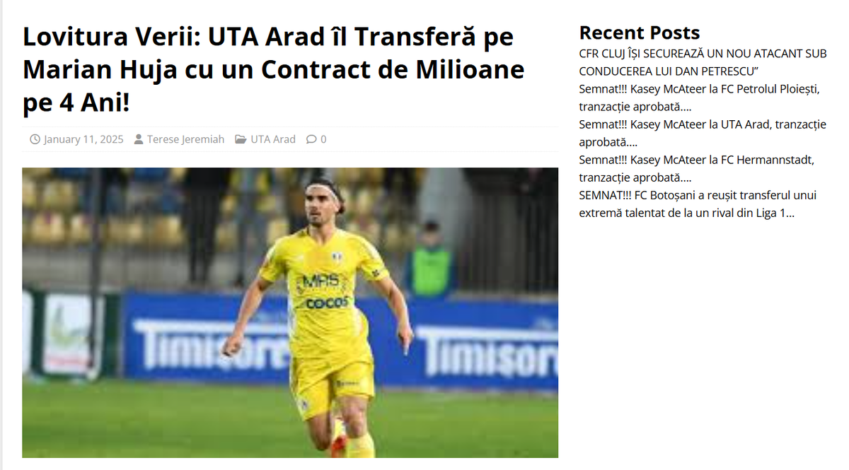 Glosar de știri fake din sport