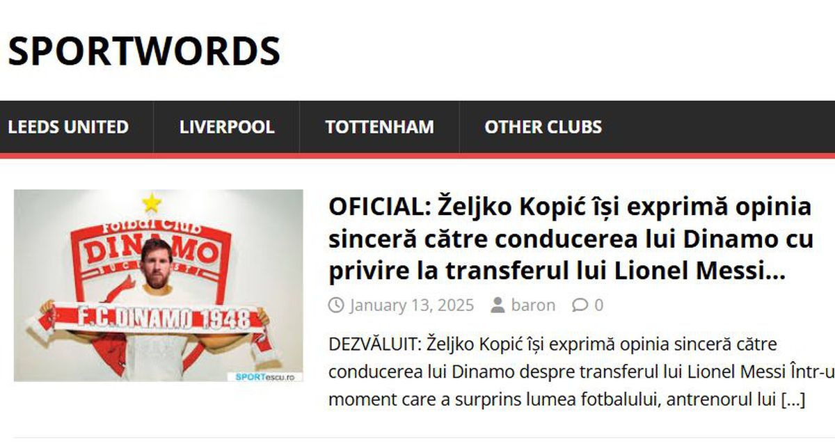 Glosar de știri fake din sport