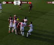 Scandal imens în ultimul amical al Rapidului » Au sărit la bătaie după un fault dur: l-au luat de gât pe un fotbalist giuleștean
