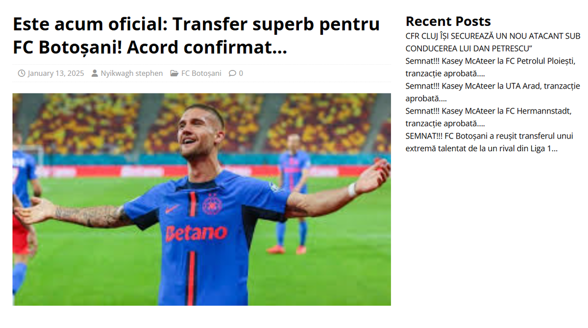 Drăgușin la FC Argeș, Olaru la Dinamo, Ianis Hagi la Botoșani sau Mason Mount la Rapid » Tendință alarmantă! Suporteri invadați de BOȚI, sute de transferuri imaginare răspândite pe site-uri „fantomă”