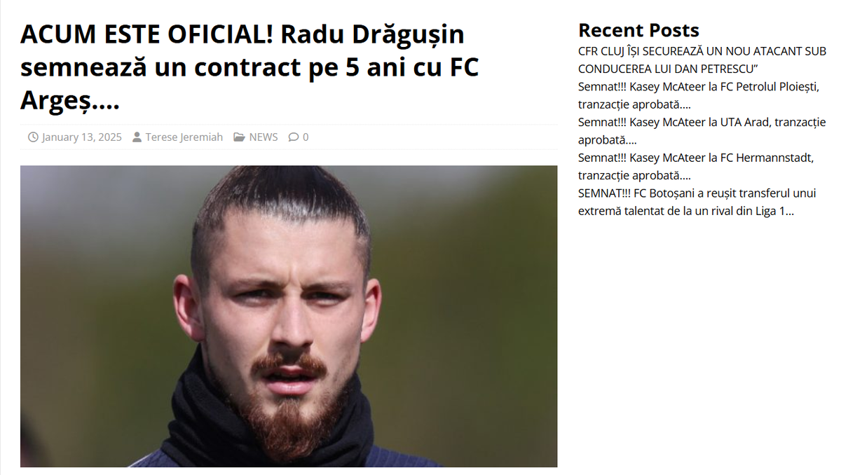 Drăgușin la FC Argeș, Olaru la Dinamo, Ianis Hagi la Botoșani sau Mason Mount la Rapid » Tendință alarmantă! Suporteri invadați de BOȚI, sute de transferuri imaginare răspândite pe site-uri „fantomă”