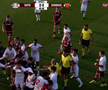 Scandal imens în ultimul amical al Rapidului » Au sărit la bătaie după un fault dur: l-au luat de gât pe un fotbalist giuleștean