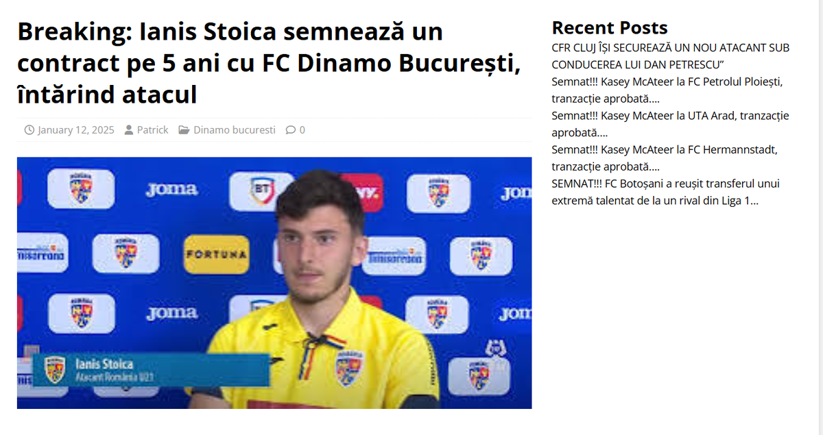 Drăgușin la FC Argeș, Olaru la Dinamo, Ianis Hagi la Botoșani sau Mason Mount la Rapid » Tendință alarmantă! Suporteri invadați de BOȚI, sute de transferuri imaginare răspândite pe site-uri „fantomă”