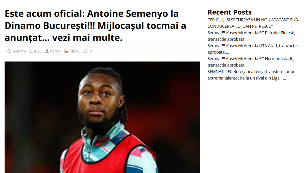 Glosar de știri fake din sport