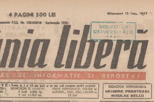 Anunțul crimei de la Craiova publicat în „România liberă