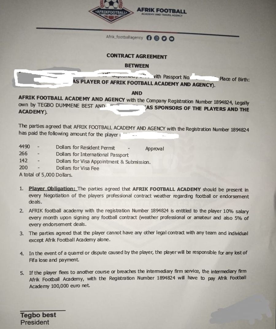 „Rețeaua Nigeria” » Jucători păcăliți sau legați cu clauze aberante de un fost fotbalist care acționează ca fals impresar în România + „Săracii, le cereau colegilor bani pentru Paracetamol!”